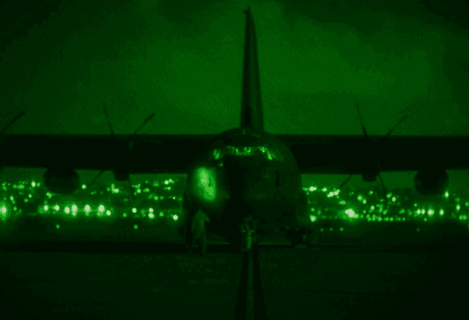 MC-130 preparing for night operations